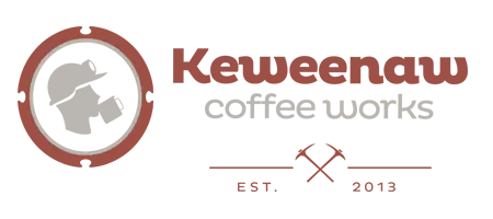 Logo for Keweenaw Coffee Works coffee shop in Calumet